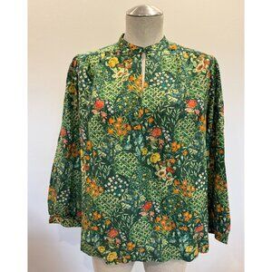 Birds of Paradis Bailey Blouse in Green Size M